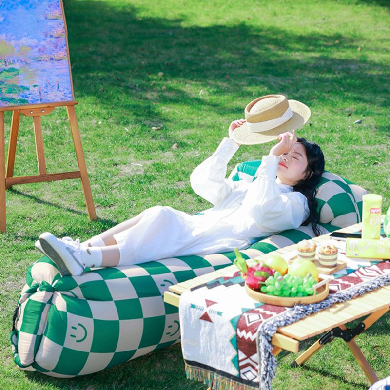 Outdoor inflatable sofa air mattress