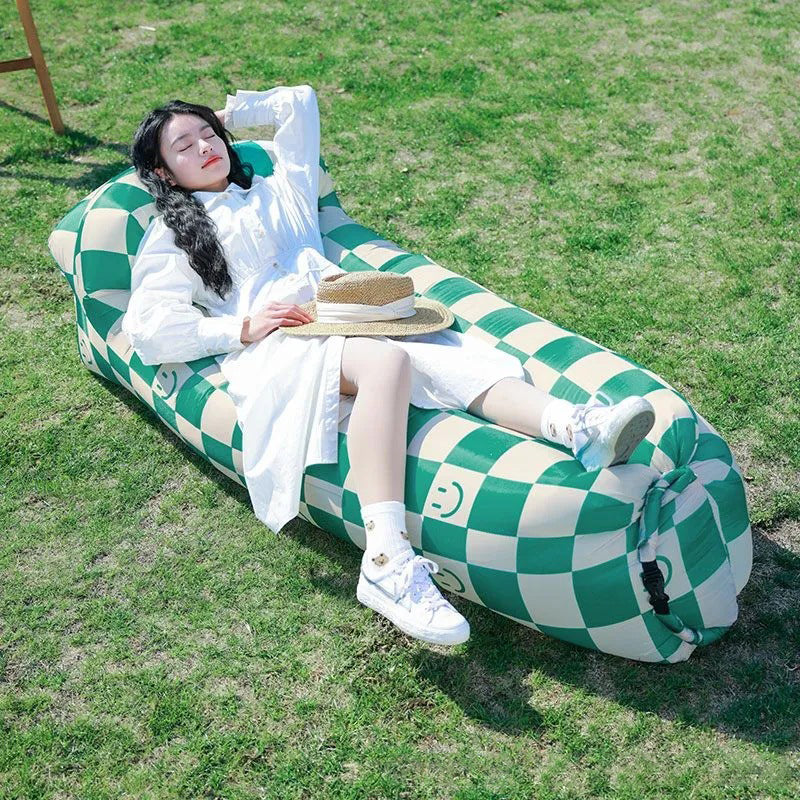 Outdoor inflatable sofa air mattress