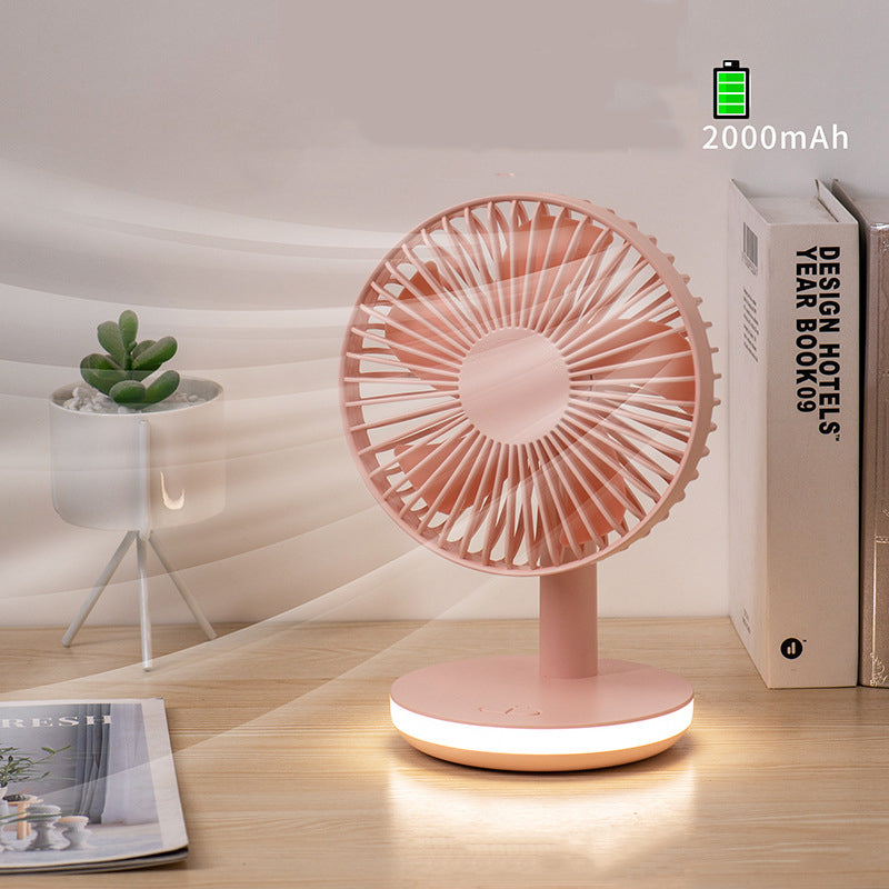 Portable Night Light Mini Fan